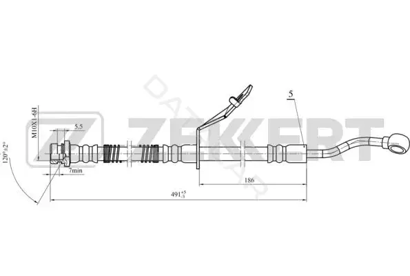 Тормозные шланги ZEKKERT BS-9475