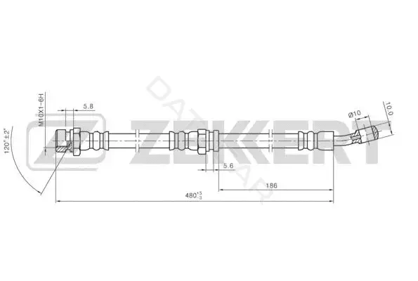 Тормозные шланги ZEKKERT BS-9477