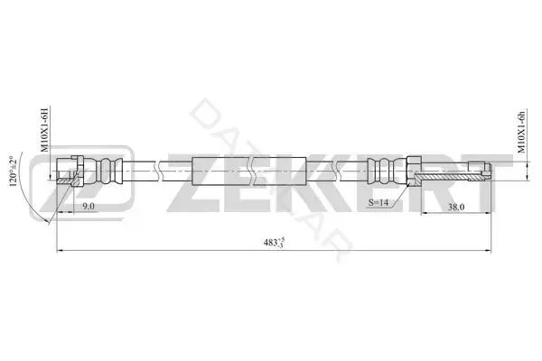 Тормозные шланги ZEKKERT BS-9484