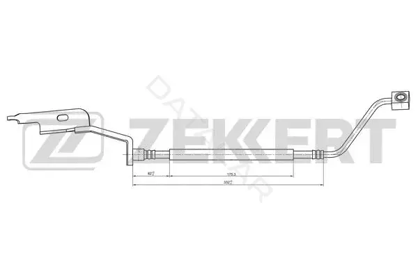 Тормозные шланги ZEKKERT BS-9487