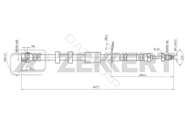 Тормозные шланги ZEKKERT BS-9488