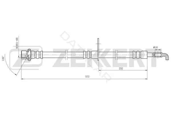 Тормозные шланги ZEKKERT BS-9497