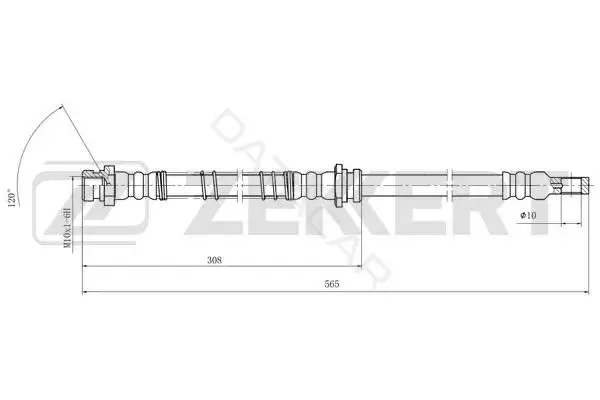 Тормозные шланги ZEKKERT BS-9504