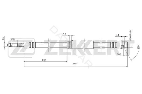 Тормозные шланги ZEKKERT BS-9505