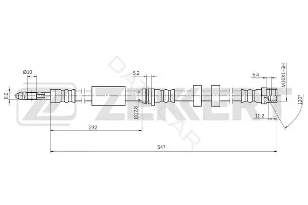 Тормозные шланги ZEKKERT BS-9506