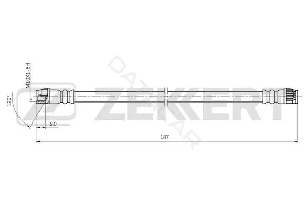 Тормозные шланги ZEKKERT BS-9518