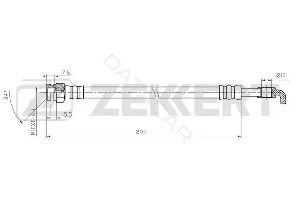Тормозные шланги ZEKKERT BS-9523