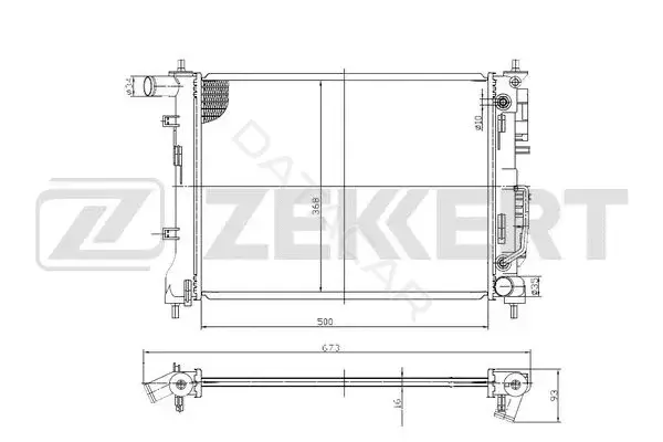 Радиатор охлаждения ZEKKERT MK-1185