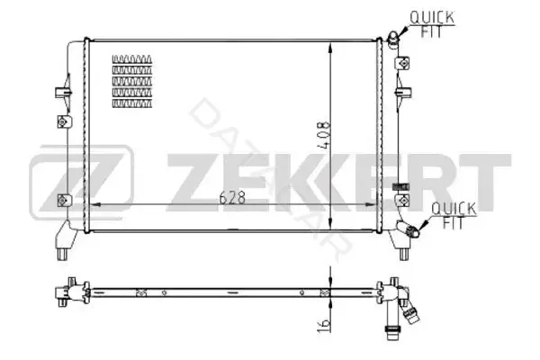 Радиатор охлаждения ZEKKERT MK-1514