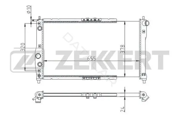 Радиатор охлаждения ZEKKERT MK-1515