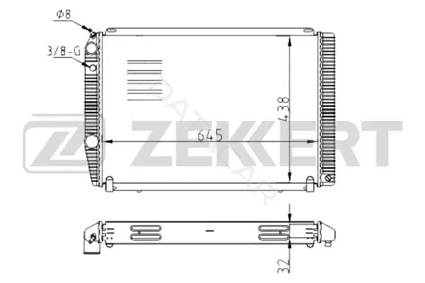 Радиатор охлаждения ZEKKERT MK-1521
