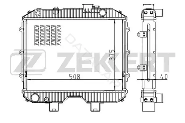 Радиатор охлаждения ZEKKERT MK-1523