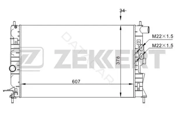 Радиатор охлаждения ZEKKERT MK-1527