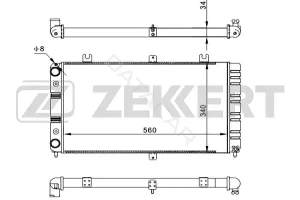Радиатор охлаждения ZEKKERT MK-1529