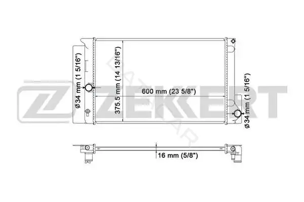 Радиатор охлаждения ZEKKERT MK-1544