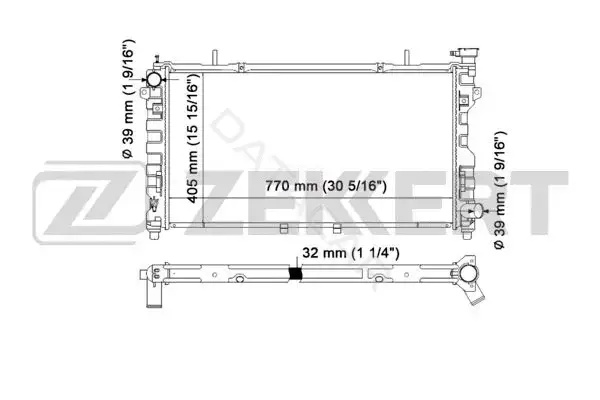 Радиатор охлаждения ZEKKERT MK-1546