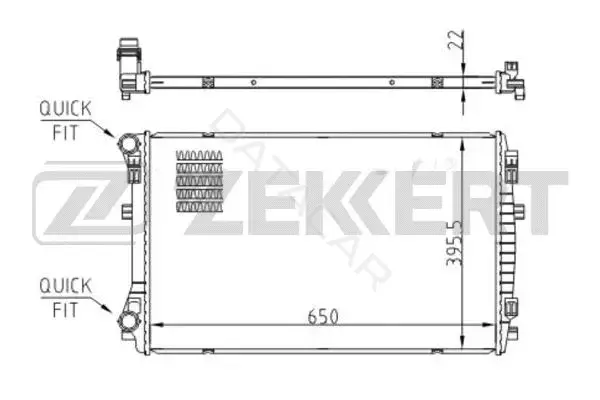 Радиатор охлаждения ZEKKERT MK-1557