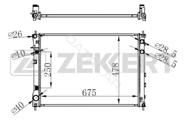 Радиатор охлаждения ZEKKERT MK-1562