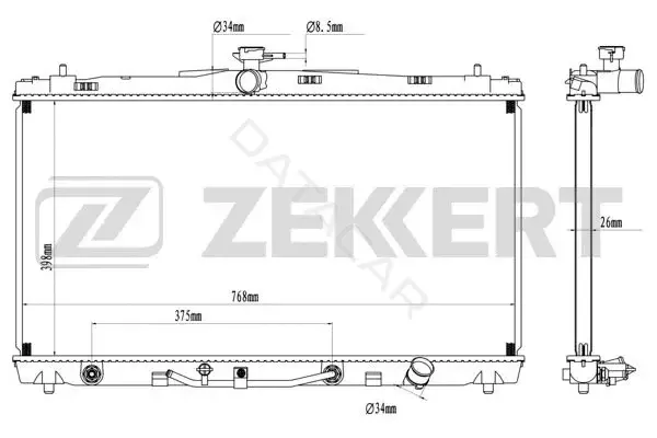 Радиатор охлаждения ZEKKERT MK-1564