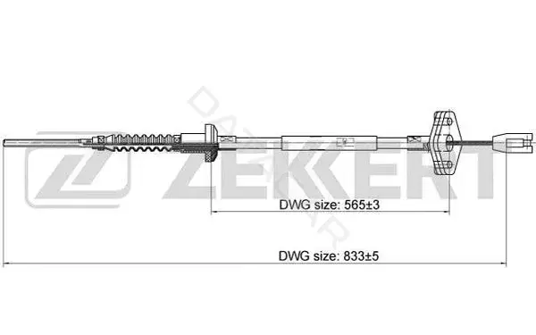 Трос сцепления ZEKKERT BZ-1019