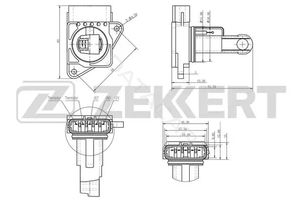 Расходомер воздуха ZEKKERT SE-1007