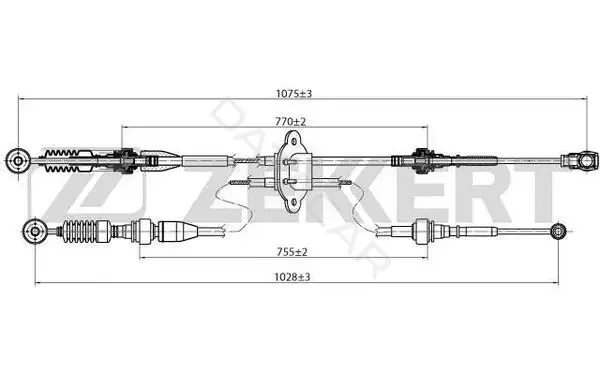 Трос КПП ZEKKERT BZ-1031
