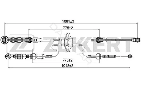 Трос КПП ZEKKERT BZ-1105