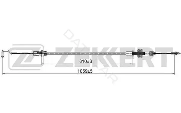 Трос газа ZEKKERT BZ-1084