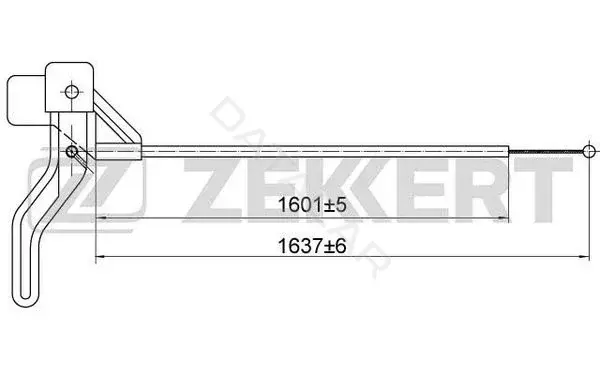 Трос капота ZEKKERT BZ-1081