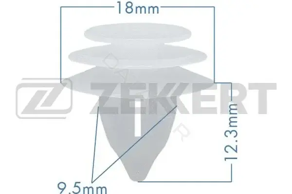 Клипса молдинга ZEKKERT BE-1013