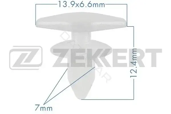 Клипса молдинга ZEKKERT BE-1216