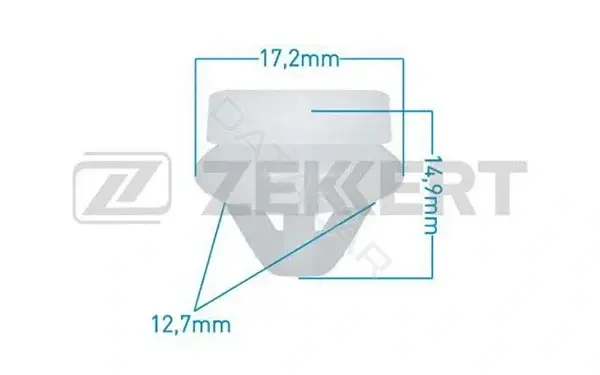 Клипса молдинга ZEKKERT BE-1396