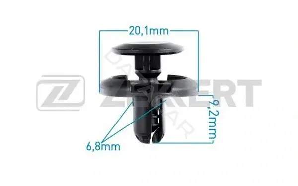Клипса молдинга ZEKKERT BE-1524