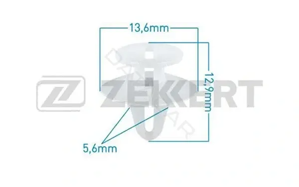 Клипса молдинга ZEKKERT BE-1620