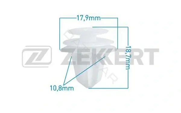 Клипса молдинга ZEKKERT BE-2012