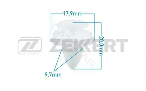 Клипса молдинга ZEKKERT BE-2013