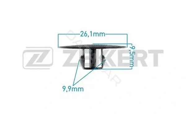 Клипса молдинга ZEKKERT BE-2496