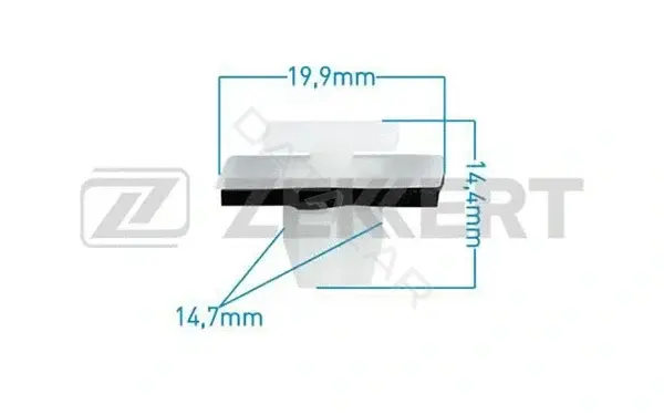 Клипса молдинга ZEKKERT BE-2731