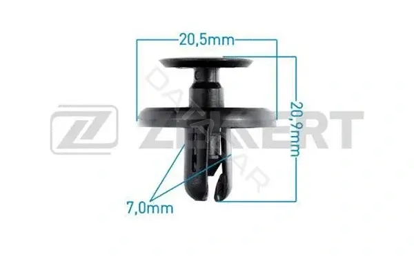Клипса молдинга ZEKKERT BE-2783