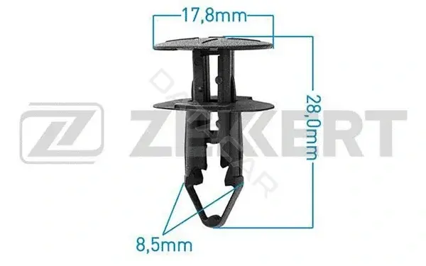 Клипса молдинга ZEKKERT BE-3013