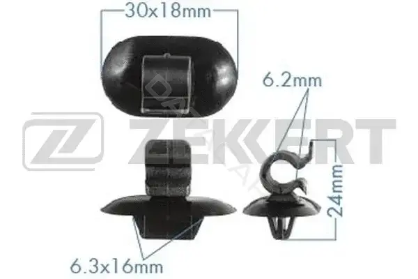Клипса молдинга ZEKKERT BE-3510