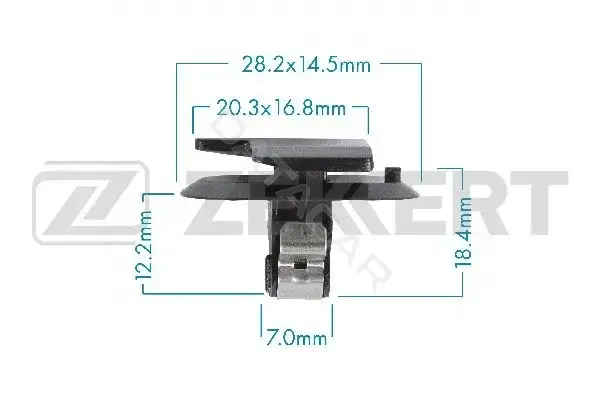 Клипса молдинга ZEKKERT BE-3619