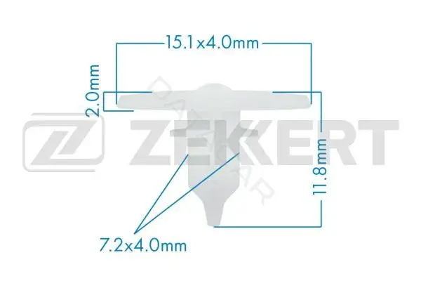 Клипса молдинга ZEKKERT BE-3664