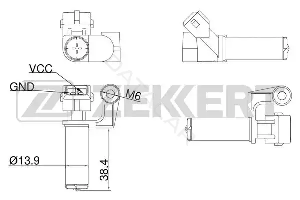 Датчик давления воздуха ZEKKERT SE-4011