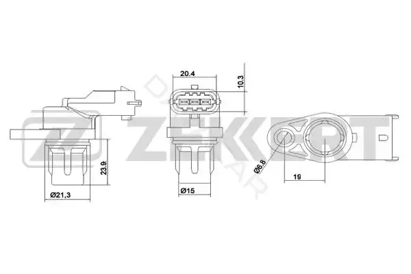 Датчик давления воздуха ZEKKERT SE-4012