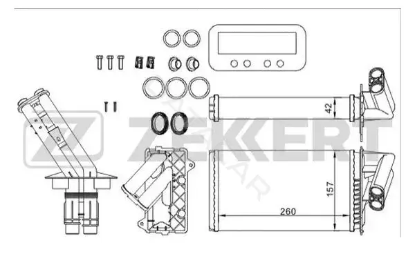 Радиатор печки ZEKKERT MK-5069