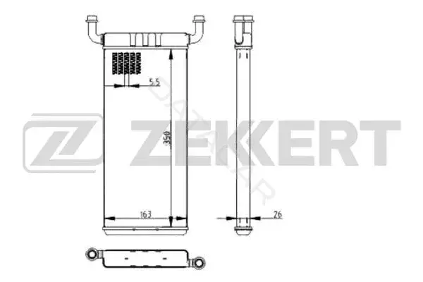 Радиатор печки ZEKKERT MK-5118