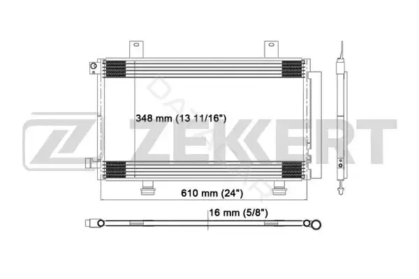 Радиатор кондиционера ZEKKERT MK-3173