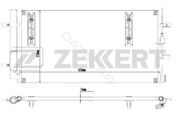 Радиатор кондиционера ZEKKERT MK-3179