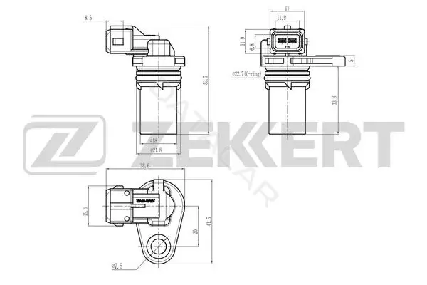 Датчик давления воздуха ZEKKERT SE-5039